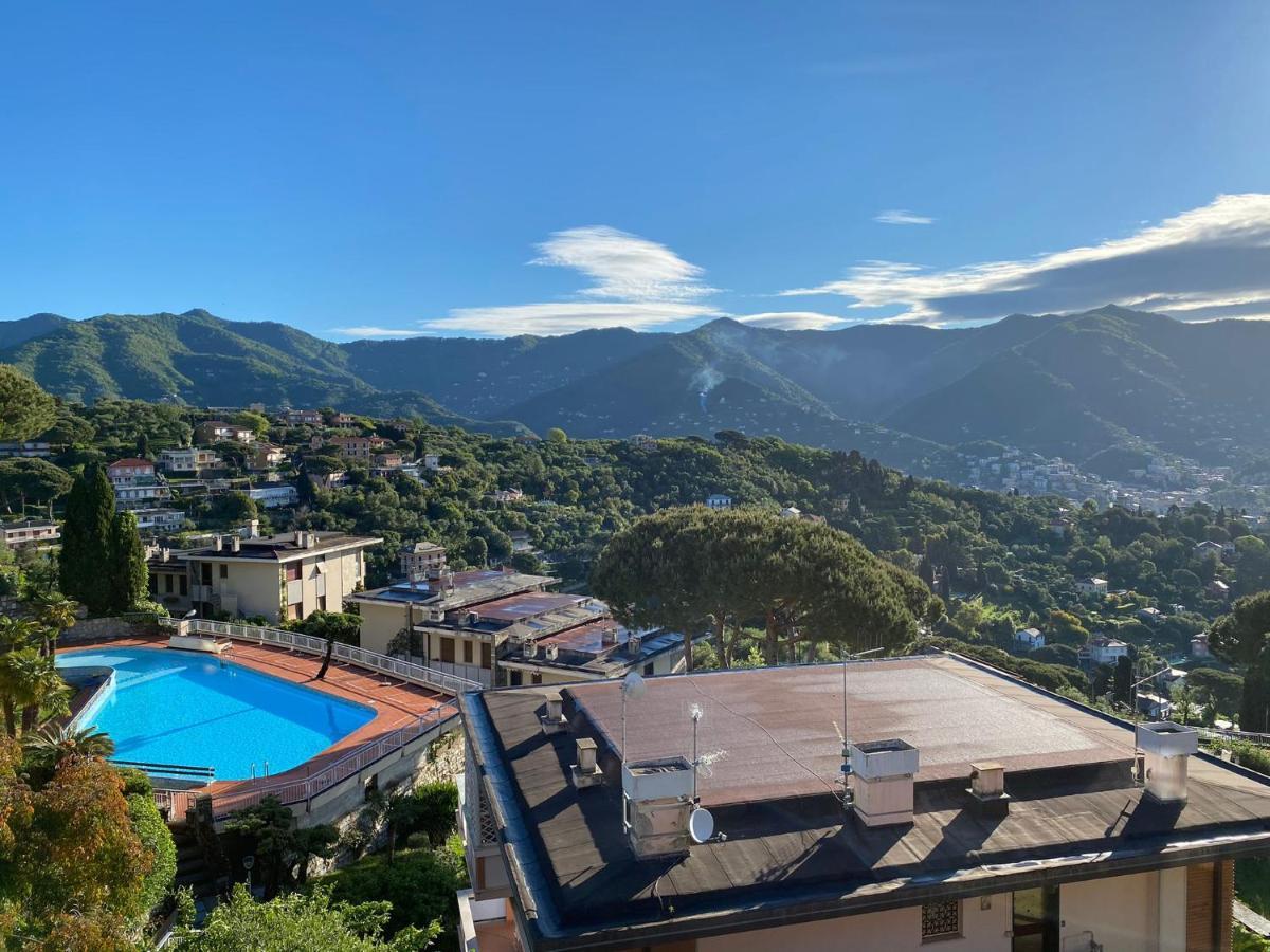 Residence "Delfino" Con Piscina E Campo Da Tennis Rapallo Bagian luar foto